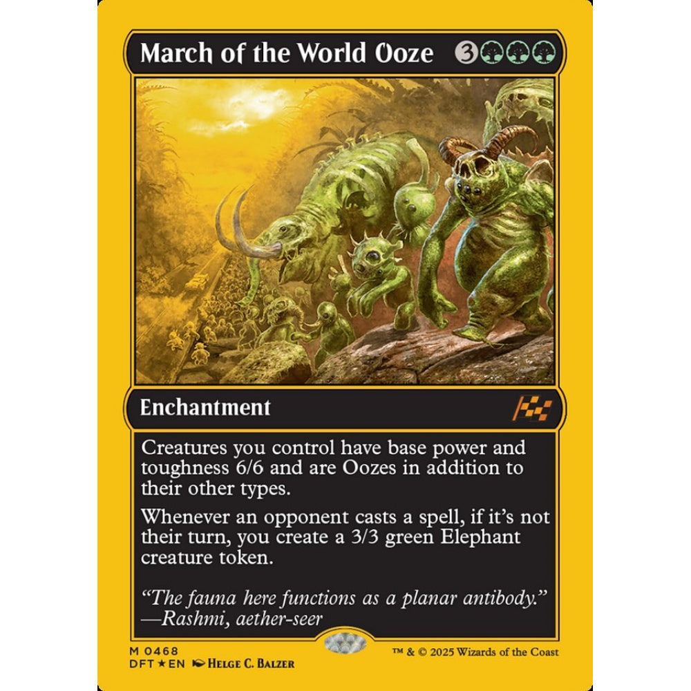 March of the World Ooze, 468, mythic, Magic: The Gathering, Aetherdrift