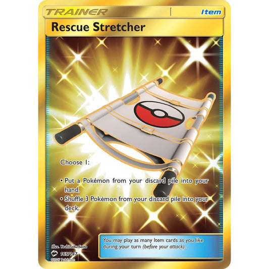 Rescue Stretcher Rare Secret 165/147 Pokemon Card Game Burning Shadows