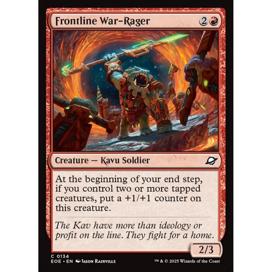 Frontline War-Rager common 134 Magic the Gathering Edge of Eternities