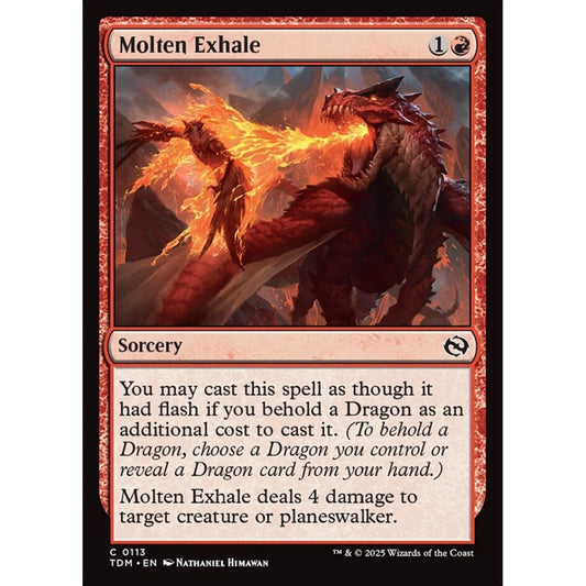 Molten Exhale common 113 Magic the Gathering Tarkir: Dragonstorm