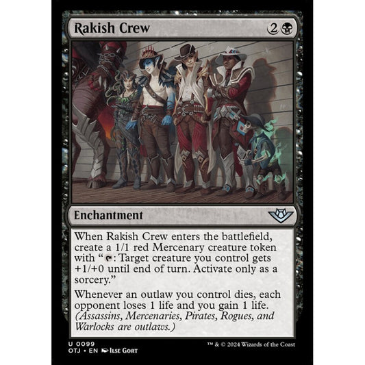 Rakish Crew, 99, uncommon, Magic: The Gathering, Outlaws of Thunder Junction