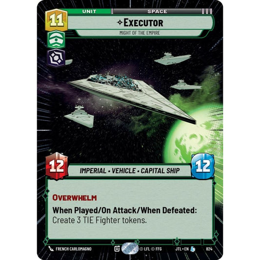 Executor, L, JTL 824) Hyperspace Foil, Star Wars Unlimited