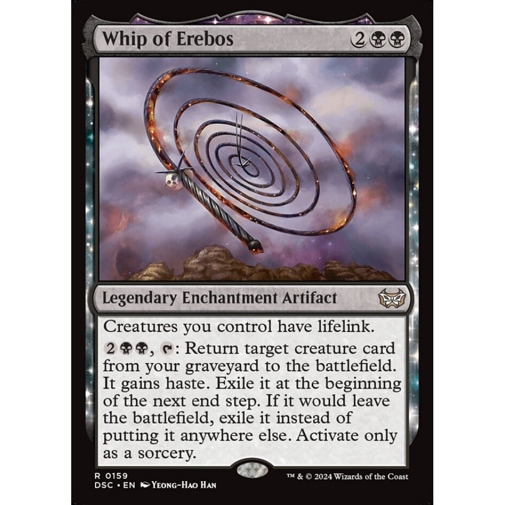 Whip of Erebos, 159, rare, Magic: The Gathering, Duskmourn: House of Horror