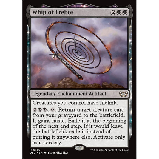 Whip of Erebos, 159, rare, Magic: The Gathering, Duskmourn: House of Horror