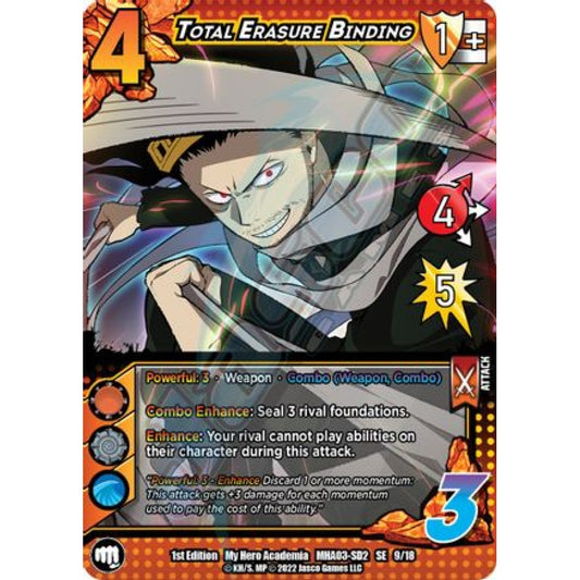 Total Erasure Binding, 9/18, SE, UniVersus, MHA03 Heroes Clash