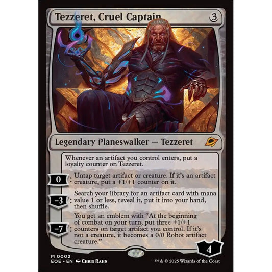 Tezzeret, Cruel Captain mythic 2 Magic the Gathering Edge of Eternities