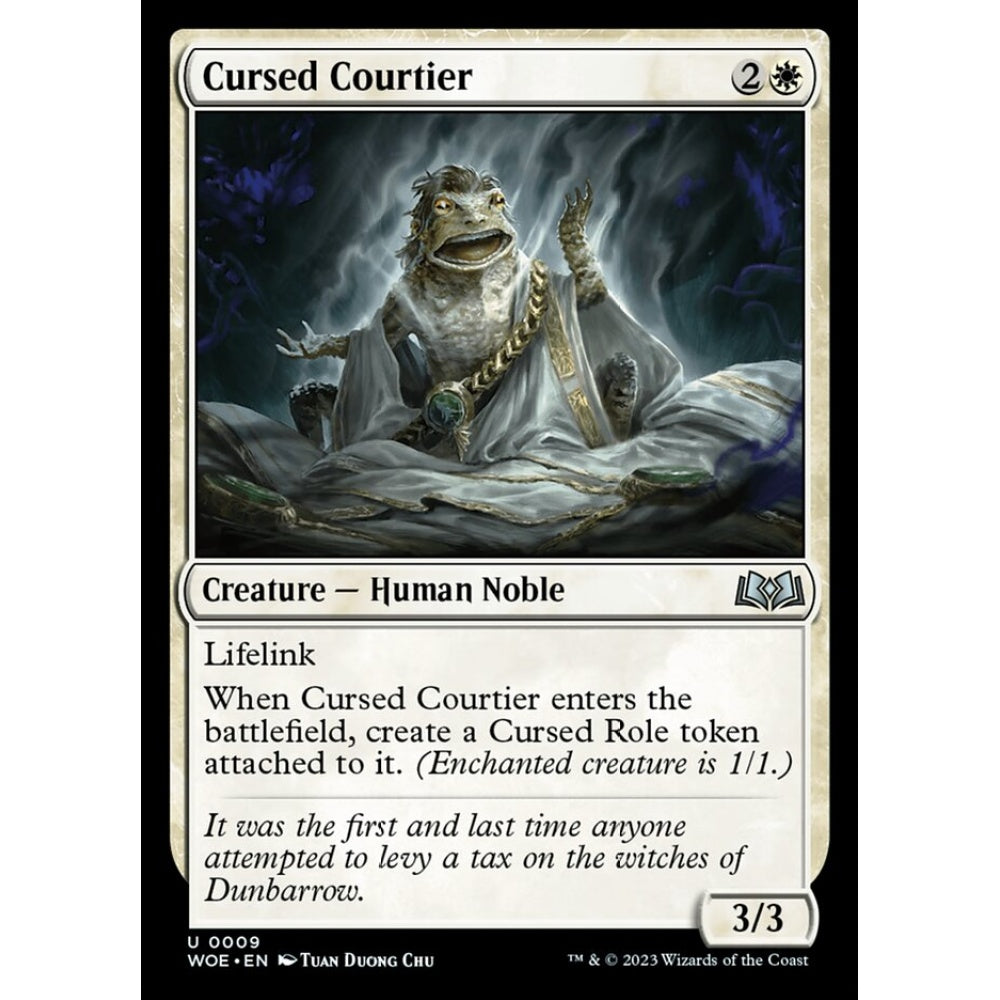 Cursed Courtier, uncommon, 9, Magic the Gathering, Wilds of Eldraine