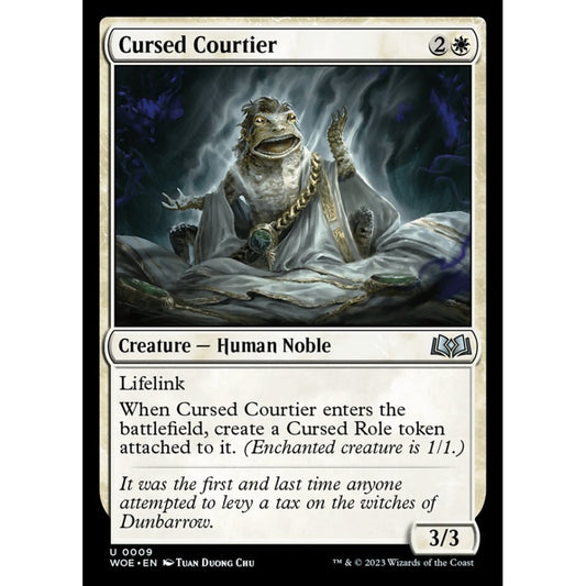 Cursed Courtier, uncommon, 9, Magic the Gathering, Wilds of Eldraine