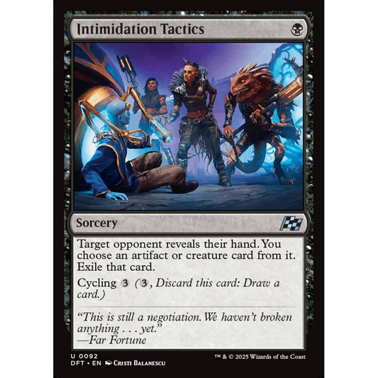 Intimidation Tactics, 92, uncommon, Magic: The Gathering, Aetherdrift