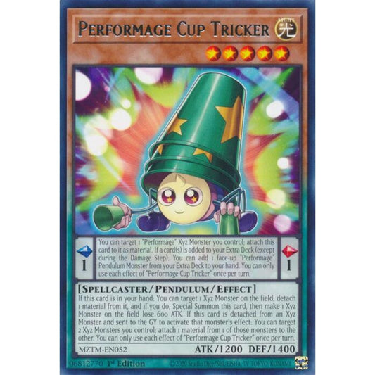 Performage Cup Tricker MZTM-EN052 Rare Yu-Gi-Oh Maze of the Master
