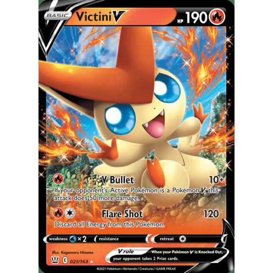 Victini V Double Rare 021/163 Pokemon Card Game Battle Styles