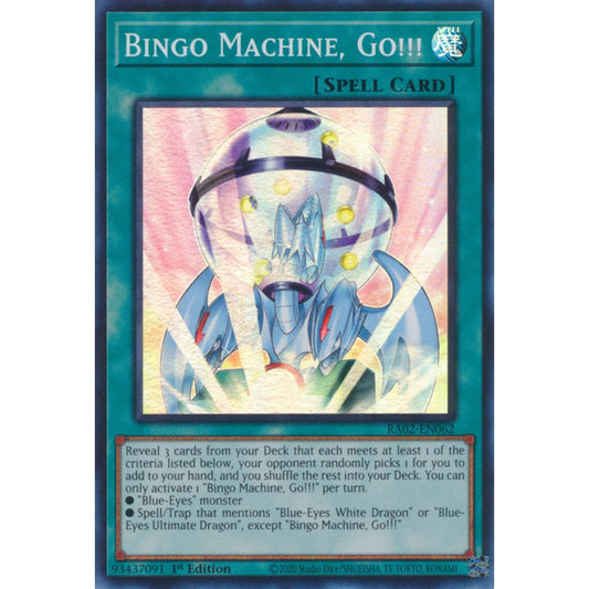 Bingo Machine, Go!!! RA02-EN062 Ultra Ultra Rare Yu-Gi-Oh 25th Anniversary Rarity Collection II in Art