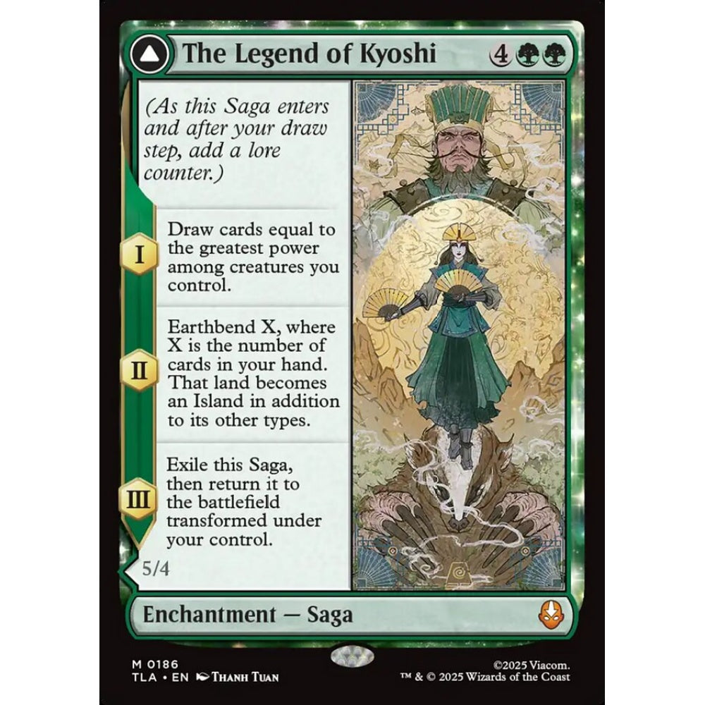 The Legend of Kyoshi // Avatar Kyoshi mythic 186 Magic the Gathering Avatar: The Last Airbender