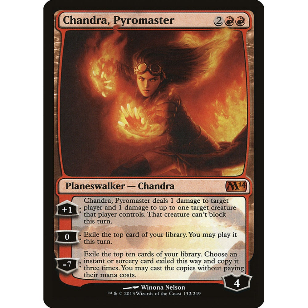 Chandra, Pyromaster mythic 132 Magic the Gathering Magic 2014