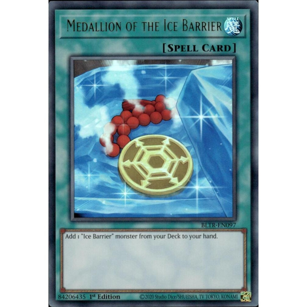 Medallion of the Ice Barrier BLTR-EN097 Ultra Yu-Gi-Oh Battles of Legend: Terminal Revenge