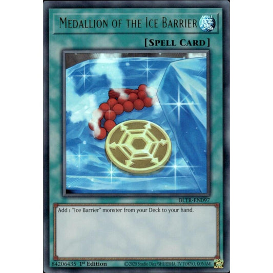 Medallion of the Ice Barrier BLTR-EN097 Ultra Yu-Gi-Oh Battles of Legend: Terminal Revenge
