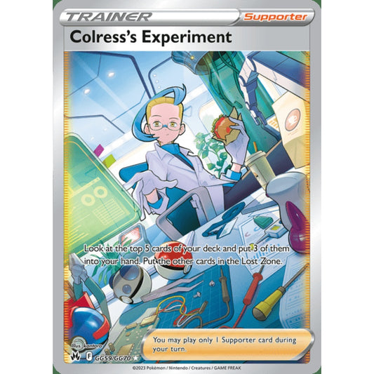 Colress's Experiment Full Art GG59/GG70 Pokemon Card Game Crown Zenith