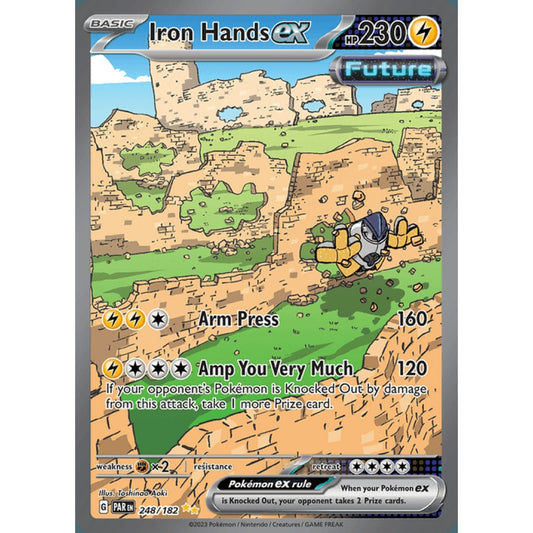 Iron Hands ex Secret Illustration Rare 248/182 Pokemon Card Game Paradox Rift
