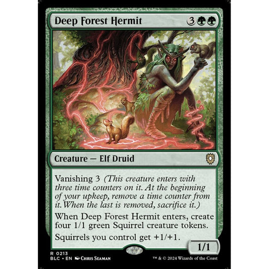 Deep Forest Hermit, 213, rare, Magic: The Gathering, Bloomburrow