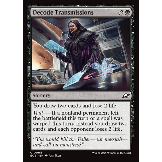 Decode Transmissions common 94 Magic the Gathering Edge of Eternities