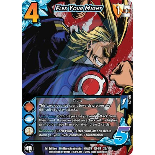 Flex Your Might, 26/108, XR-UR, UniVersus, MHA03 Heroes Clash