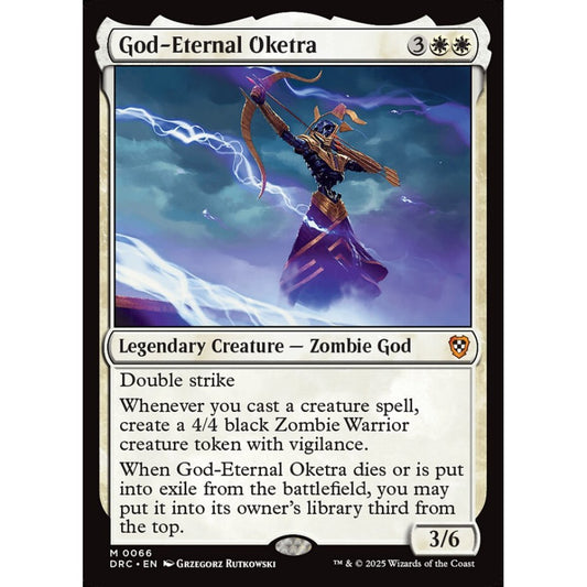 God-Eternal Oketra, 66, mythic, Magic: The Gathering, Aetherdrift Commander