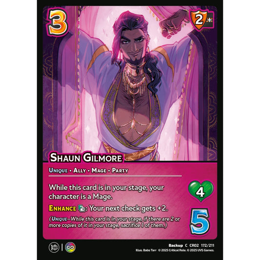 Shaun Gilmore, 172/211, CR02, Universus, Critical Role: Heroes Of Exandria, Backup, C