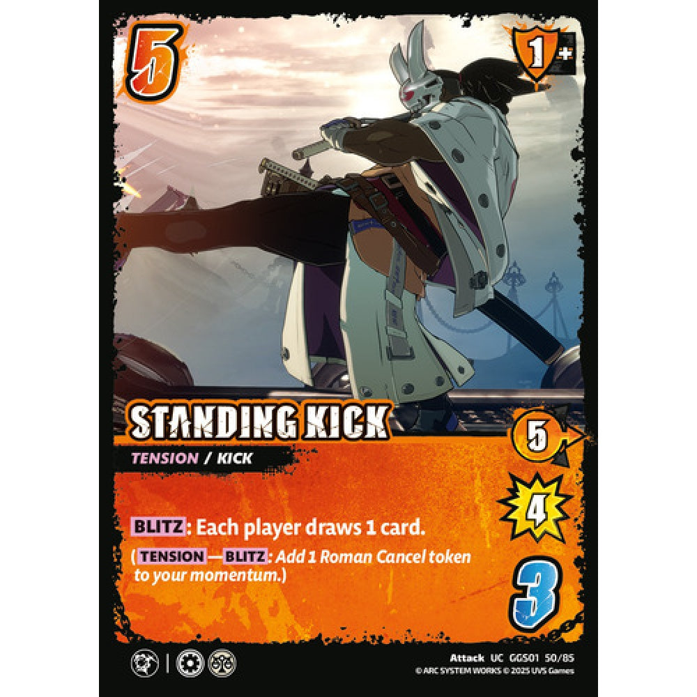 Standing Kick 50/85 Universus Card Game Guilty Gear -Strive- UC Non-Foil