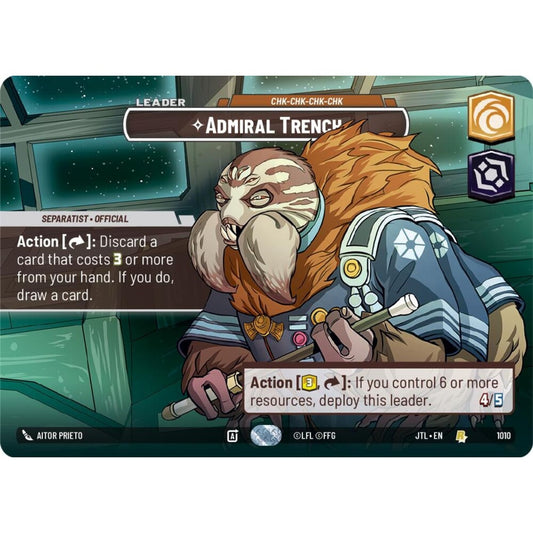 Admiral Trench, R, JTL 1010) Showcase, Star Wars Unlimited