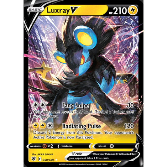 Luxray V Double Rare 050/189 Pokemon Card Game Astral Radiance