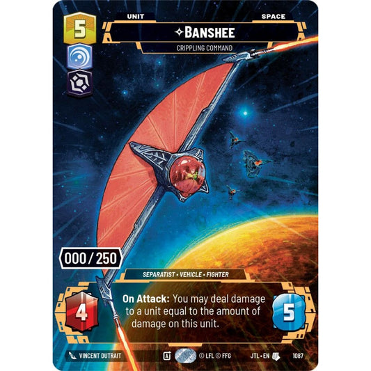 Banshee, U, JTL 1087) Prestige Serialized, Star Wars Unlimited