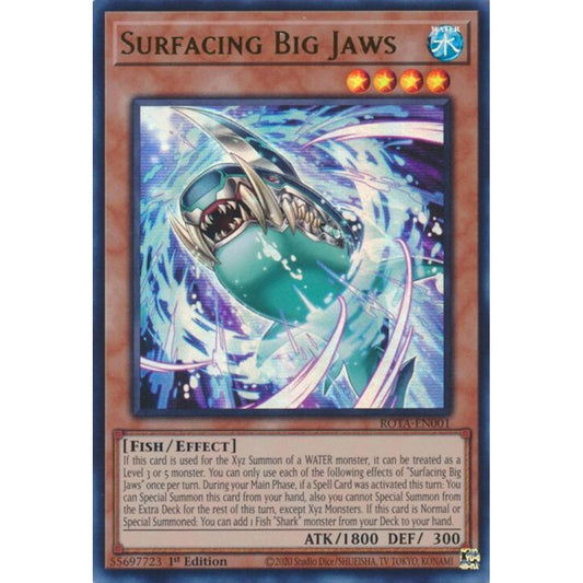 Surfacing Big Jaws ROTA-EN001 Ultra Yu-Gi-Oh Rage of the Abyss