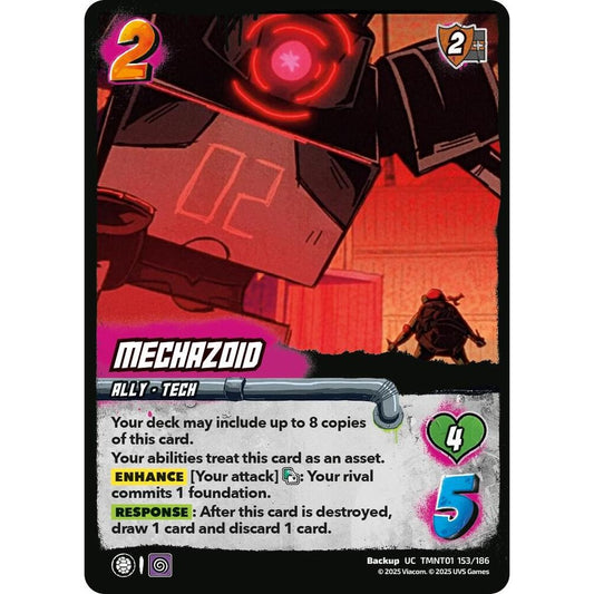 Mechazoid 153/186 TMNT01 Universus Teenage Mutant Ninja Turtles Backup UC