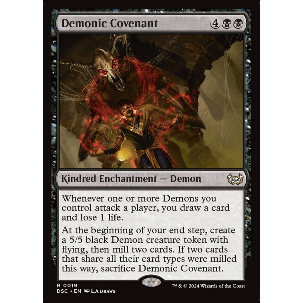 Demonic Covenant, 19, rare, Magic: The Gathering, Duskmourn: House of Horror
