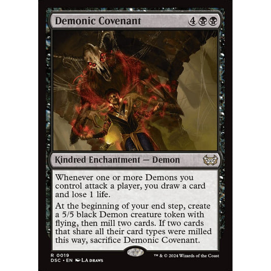 Demonic Covenant, 19, rare, Magic: The Gathering, Duskmourn: House of Horror