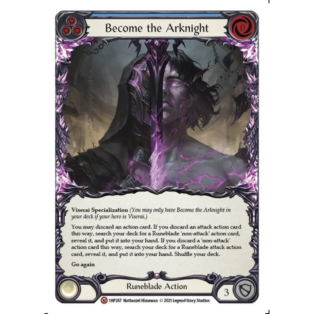 Become the Arknight 1HP267 Majestic Flesh & Blood Trading Card Game History Pack 1 in Regular Art