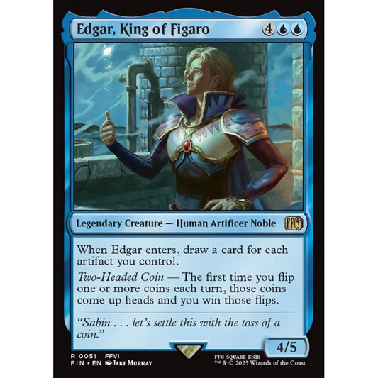 Edgar, King of Figaro rare 51 Magic the Gathering Final Fantasy