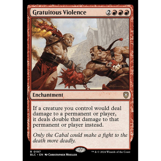Gratuitous Violence, 197, rare, Magic: The Gathering, Bloomburrow