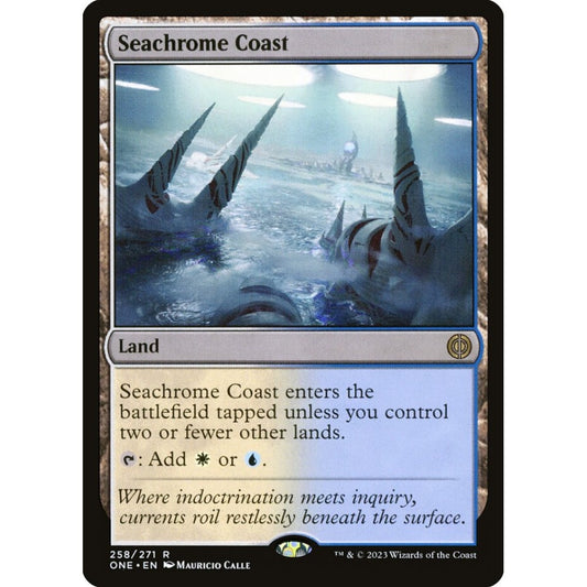 Seachrome Coast, rare, 258, Magic the Gathering, Phyrexia: All Will Be One