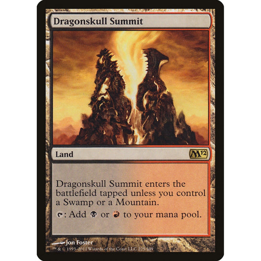Dragonskull Summit rare 225 Magic the Gathering Magic 2012