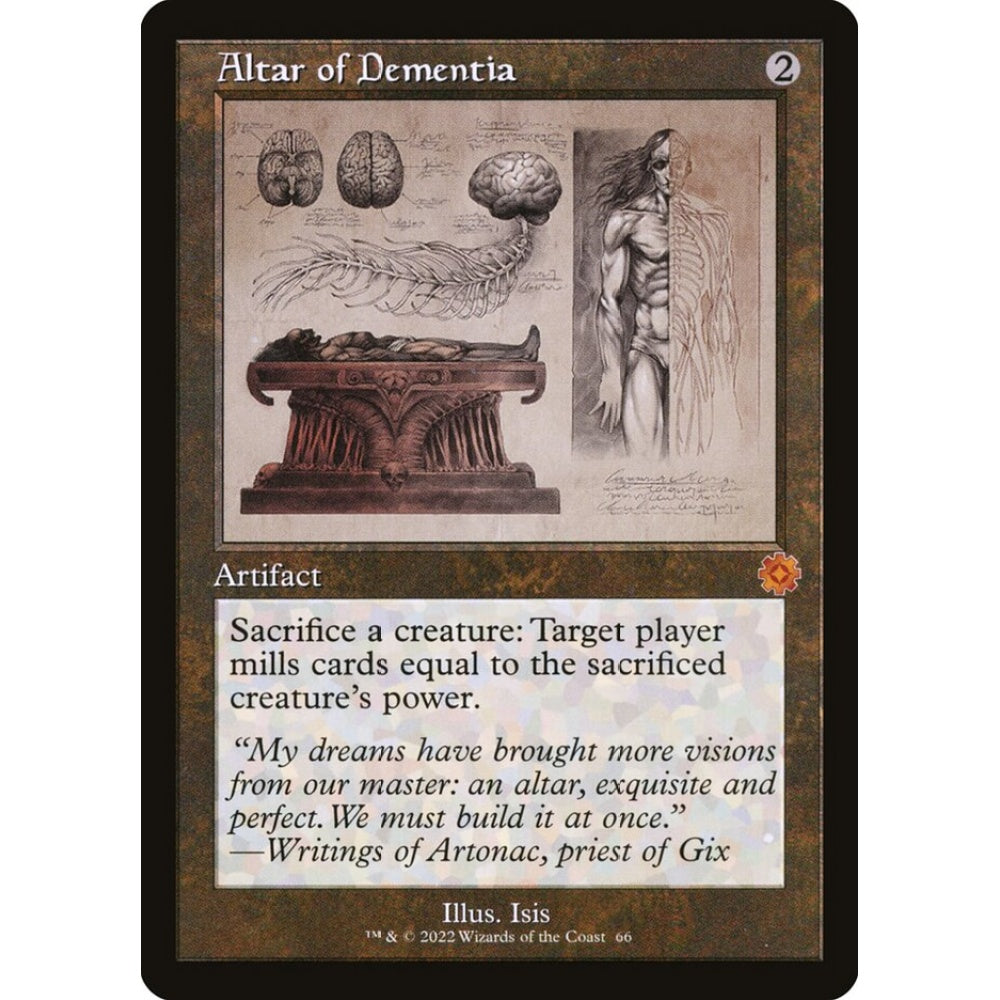 Altar of Dementia mythic 66 Magic the Gathering The Brothers' War Retro Artifacts