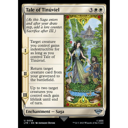 Tale of Tinúviel, uncommon, 34, Magic the Gathering, The Lord of the Rings: Tales of Middle-earth