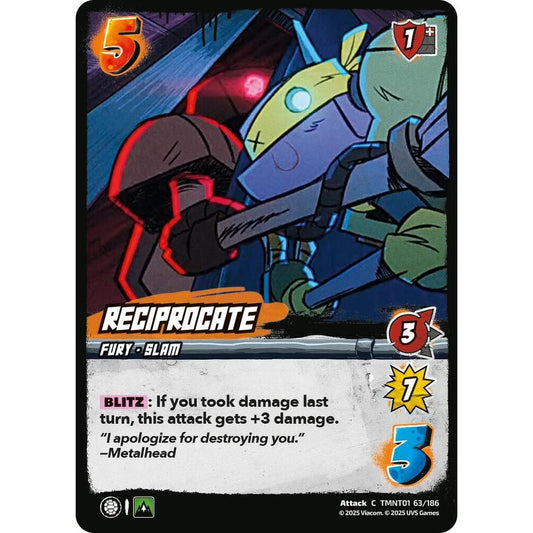 Reciprocate 63/186 TMNT01 Universus Teenage Mutant Ninja Turtles Attack C