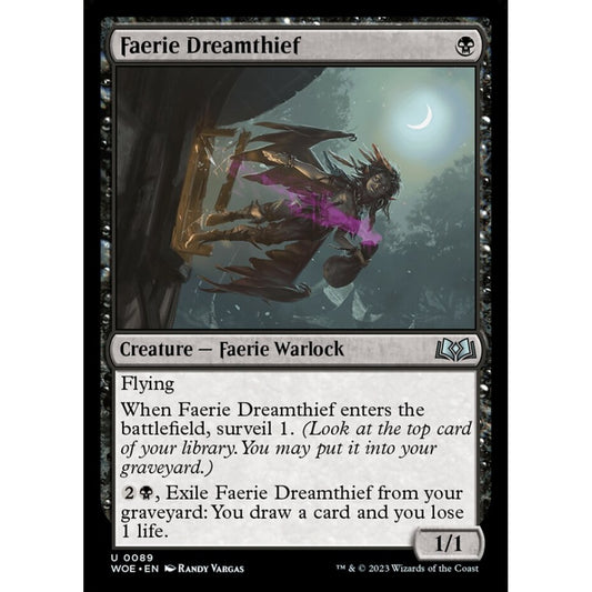 Faerie Dreamthief, uncommon, 89, Magic the Gathering, Wilds of Eldraine