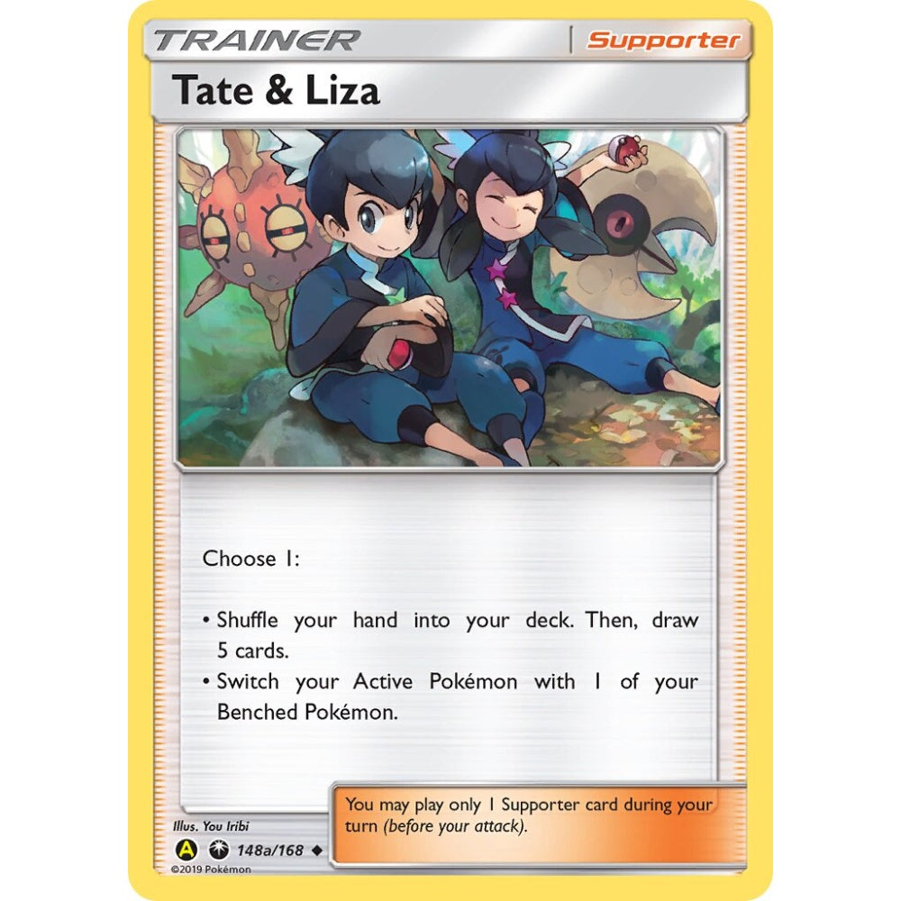 Tate & Liza Uncommon 148a/168 Pokemon Card Game Yellow A Alternate