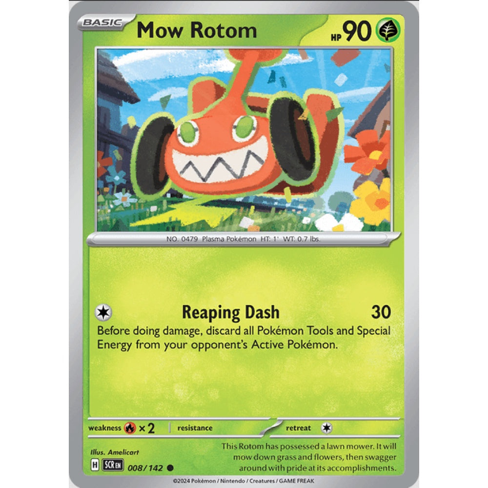 Mow Rotom, 008/142, Common, Pokemon, Stellar Crown