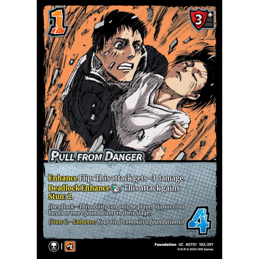 Pull from Danger, 183/297, UC, UniVersus, Attack on Titan: Battle for Humanity
