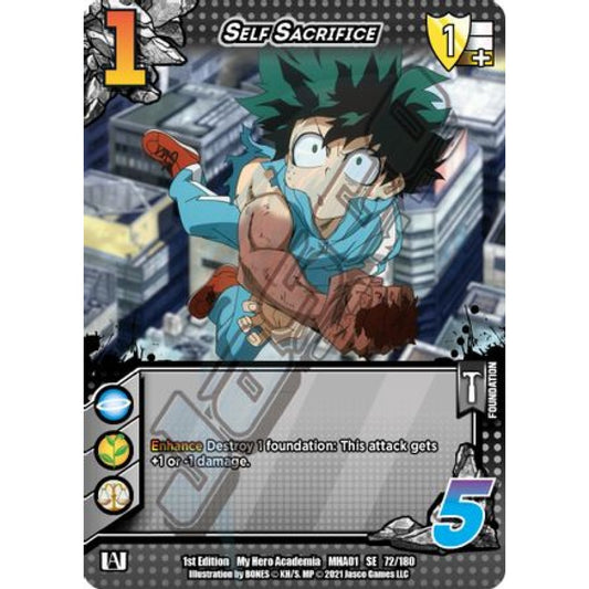 Self Sacrifice, 72/180, SE, UniVersus, MHA01 My Hero Academia