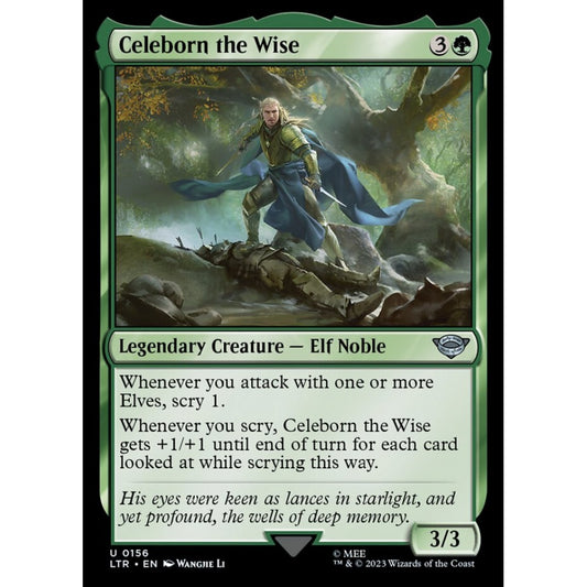 Celeborn the Wise, uncommon, 156, Magic the Gathering, The Lord of the Rings: Tales of Middle-earth