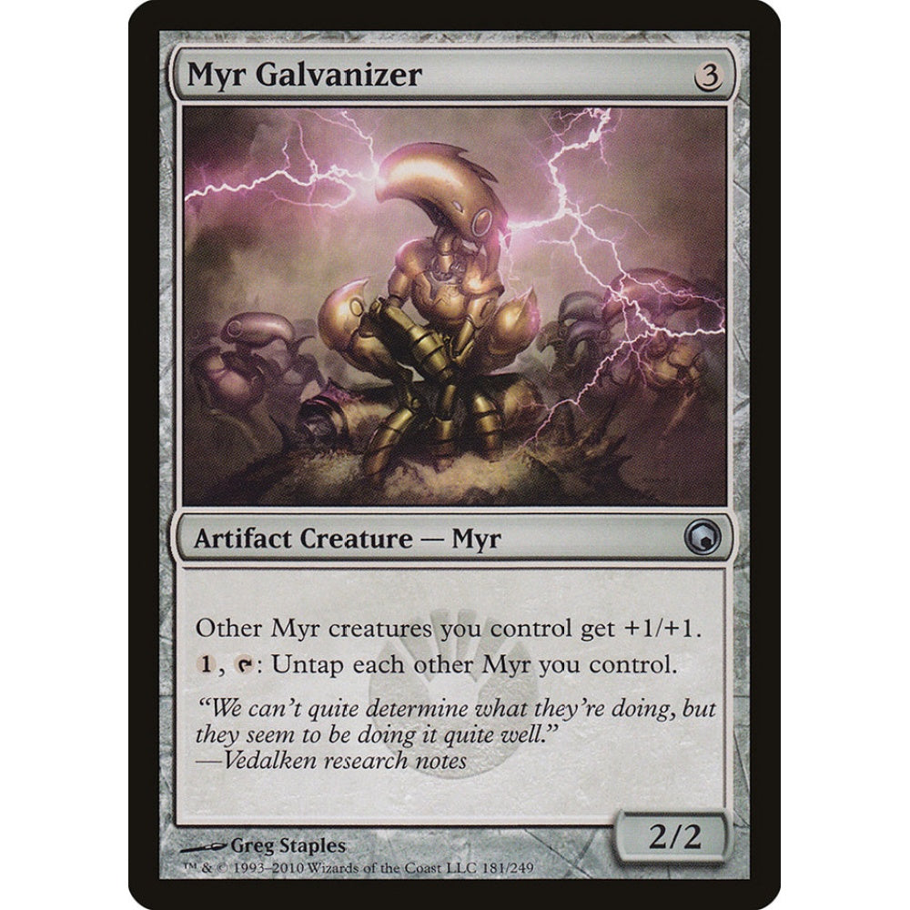 Myr Galvanizer uncommon 181 Magic the Gathering Scars of Mirrodin